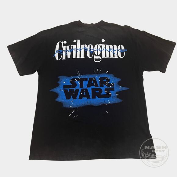 Civil Regime x Star Wars Luke Skywalker Tee M | Vintage Wash, Oversized NWT Gift - Picture 3 of 8